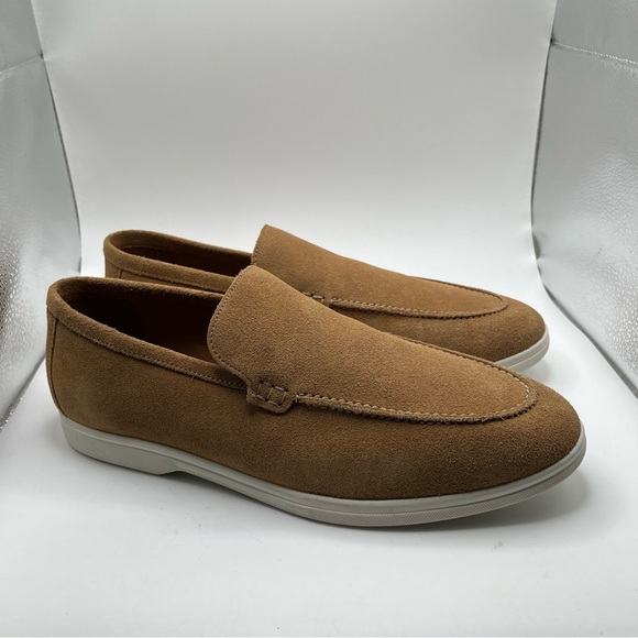 EUC Allen Edmonds “PAYTON”Bone Suede Slip On Loafer Size 10.5 MSRP $295